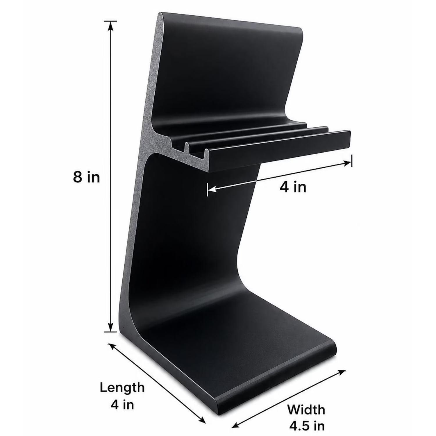 Adjustable Desktop Device Cradle, Minimalist Elevated Support Holder For Tablets And Portable Touchscreen Gadgets