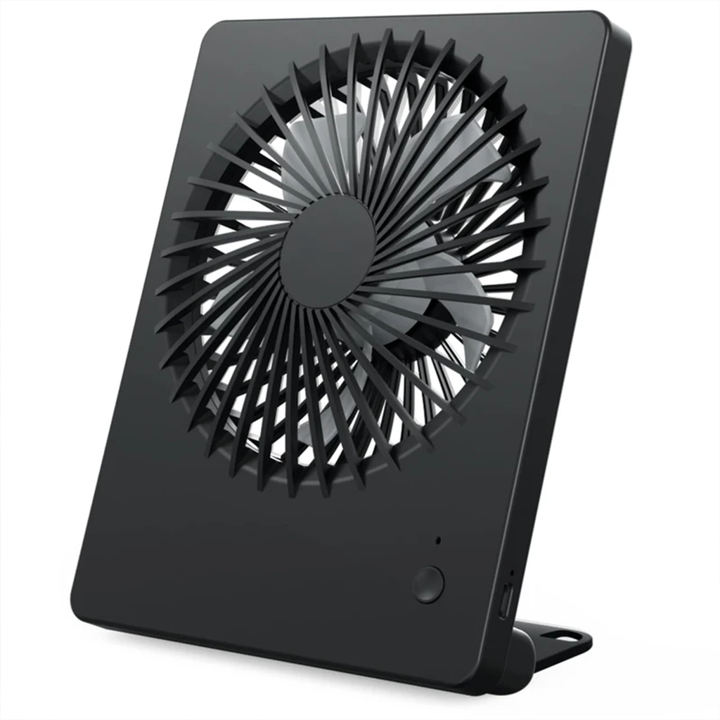 Slim Foldable Personal Desk Fan, 180-Degree Tilting Rechargeable Fan With 3 Adjustable Wind Modes & Dual Power Options