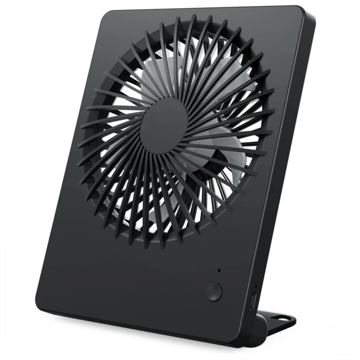 Slim Foldable Personal Desk Fan, 180-Degree Tilting Rechargeable Fan With 3 Adjustable Wind Modes & Dual Power Options