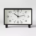 6 Inch Rectangular Analog Table Clock For Home Decoration