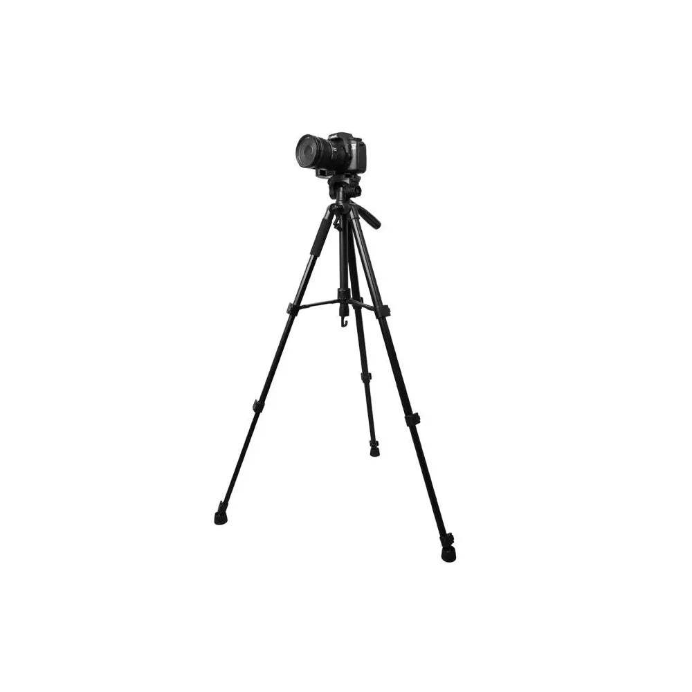 Aluminum Adjustable Camera Tripod with 3-Way Pan Tilt Head