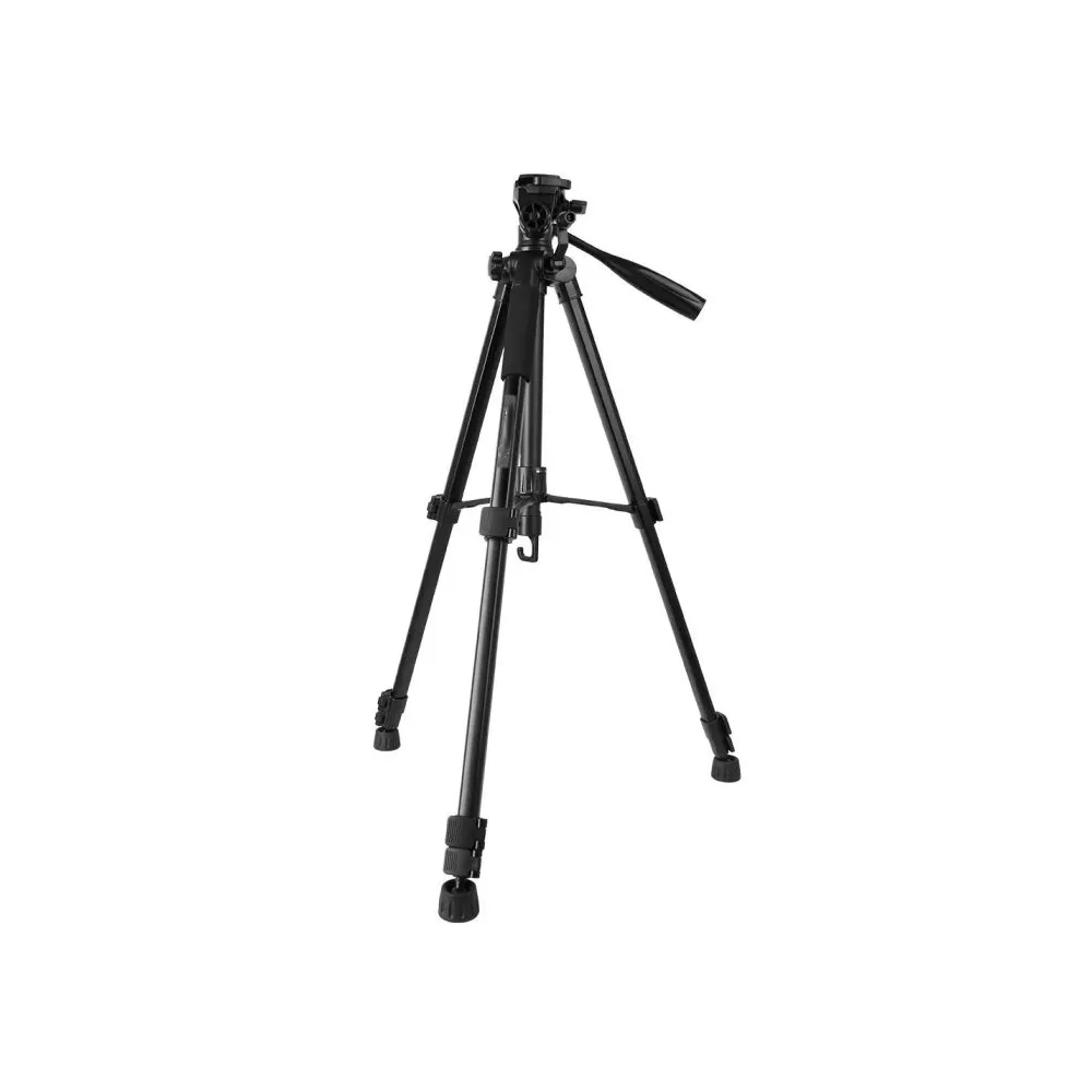 Aluminum Adjustable Camera Tripod with 3-Way Pan Tilt Head