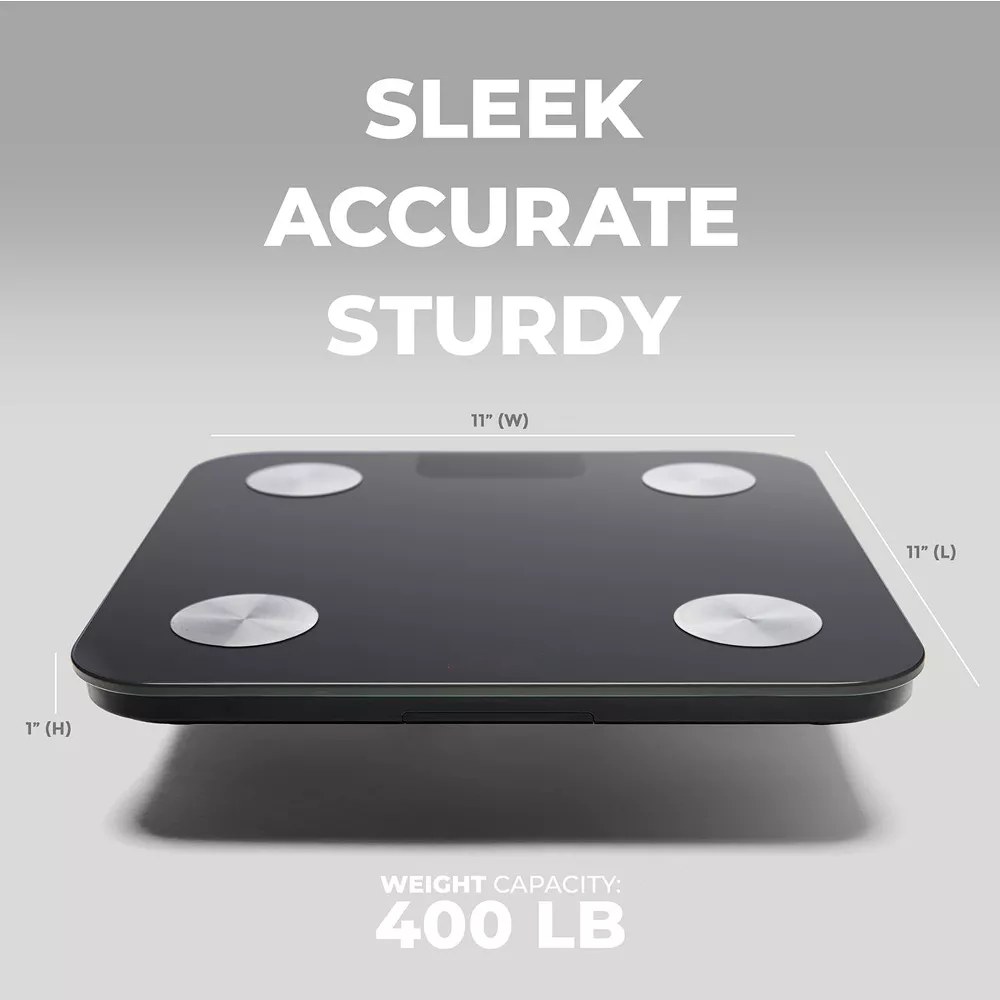 Bluetooth Smart Body Composition Scale Supports 20 Body Data Tracking