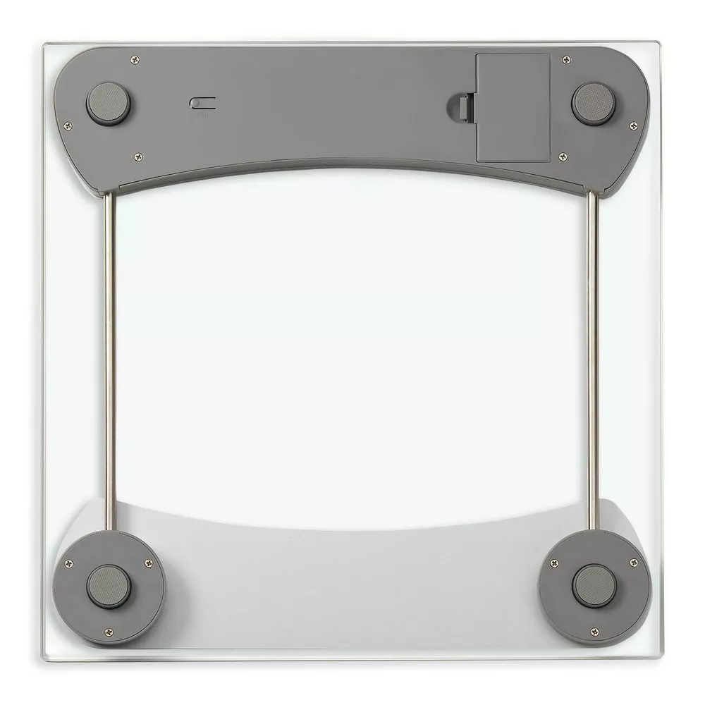 Tempered Glass Digital Bathroom Weight Scale With Metal Trim